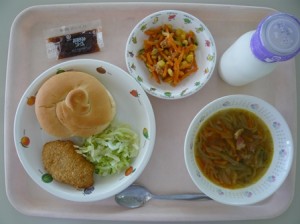 9月18日給食(小学部の量)