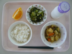 9月19日給食(小学部の量)