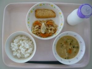 9月24日給食(小学部の量)