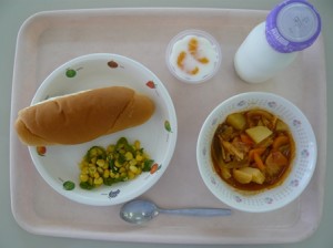 9月25日給食(小学部の量)