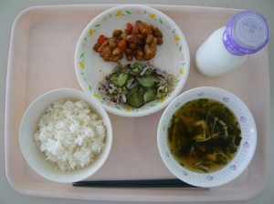 9月27日給食(小学部の量)