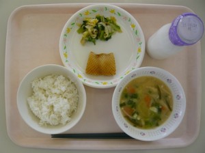 10月17日給食(小学部の量)