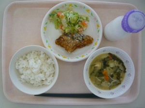 10月21日給食(小学部の量)