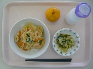 10月22日給食(小学部の量)