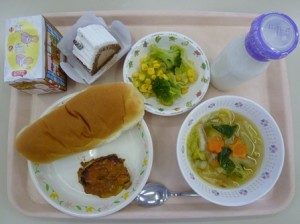12月18日給食(小学部の量)