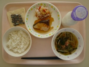 1月9日給食(小学部の量)