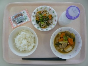 2月7日給食(小学部の量)