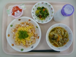 3月13日給食(小学部の量)