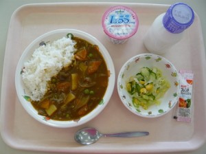 4月15日給食(小学部の量)