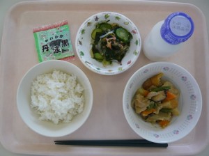 5月13日給食(小学部の量)
