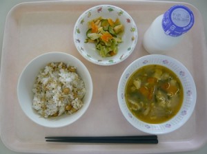 6月12日給食(小学部の量)