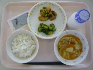 6月16日給食(小学部の量)