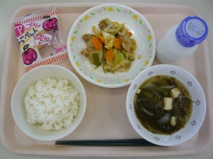 7月3日給食(小学部の量)