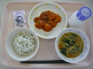 7月8日給食(小学部の量)