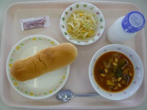 7月9日給食(小学部の量)