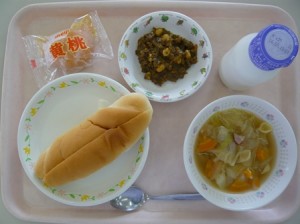 9月10日給食(小学部の量)