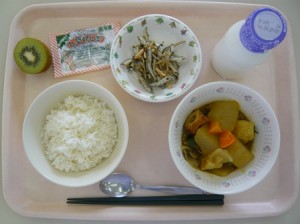 9月18日給食(小学部の量)