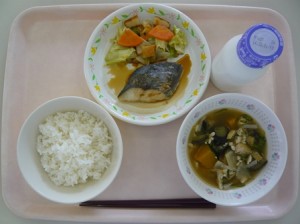 9月22日給食(小学部の量)