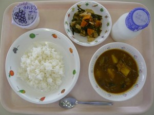 9月2日給食(小学部の量)