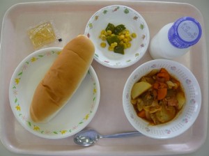 9月3日給食(小学部の量)