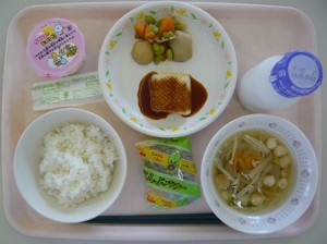 9月8日給食(小学部の量)