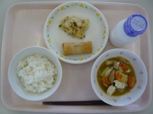 10月16日給食(小学部の量)