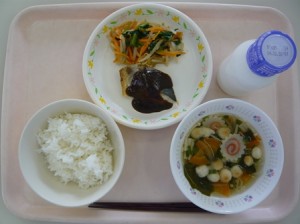 10月21日給食(小学部の量)