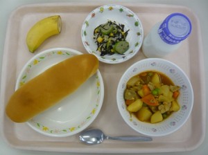 10月22日給食(小学部の量)