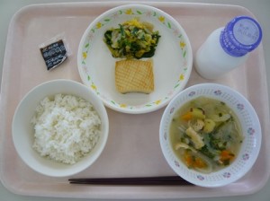 10月23日給食(小学部の量)