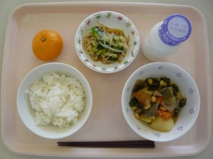 10月28日給食(小学部の量)