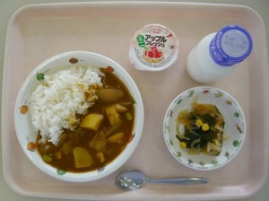 10月2日給食(小学部の量)