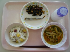 10月30日給食(小学部の量)