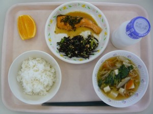 10月9日給食(小学部の量)