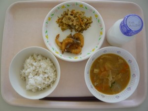 11月13日給食(小学部の量)
