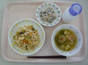 11月14日給食(小学部の量)