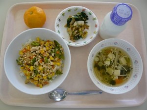 11月4日給食(小学部の量)