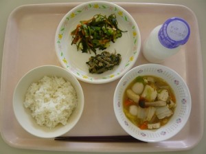 11月6日給食(小学部の量)