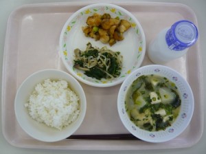 12月11日給食(小学部の量)
