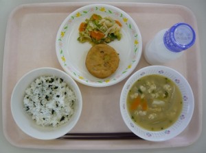 12月12日給食(小学部の量)