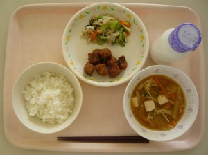 12月2日給食(小学部の量)