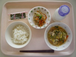 1月19日給食(小学部の量)