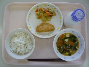 1月26日給食(小学部の量)