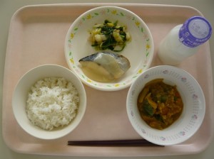 1月29日給食(小学部の量)