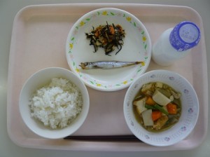 2月12日給食(小学部の量)
