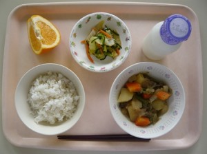 2月17日給食(小学部の量)