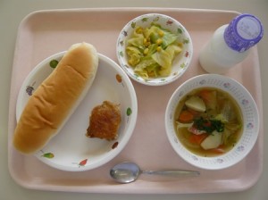 2月25日給食(小学部の量)