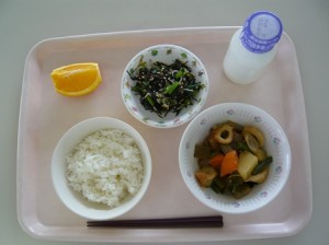 2月9日給食(小学部の量)