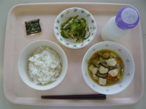 4月20日給食(小学部の量)
