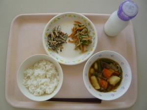 5月21日給食(小学部の量)