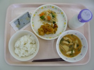 6月15日給食(小学部の量)